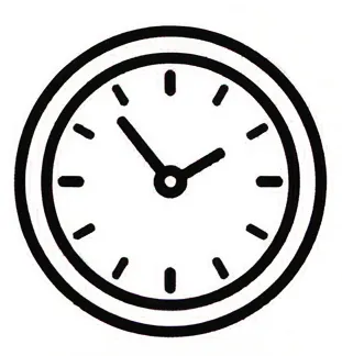 a clock with the words time is running out.webp